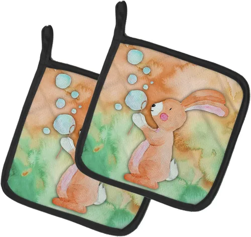 Miniatura 80 de Caroline's Treasures BB7370PTHD - Juego de soportes para ollas de herradura para cocina, resistentes al calor, almohadillas calientes para cocinar