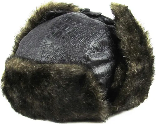 Miniatura 6 de Mezcla de lana de aviador cazador de soldado con orejeras Ushanka Esquimal, bombardero ruso, cálido, invierno frío