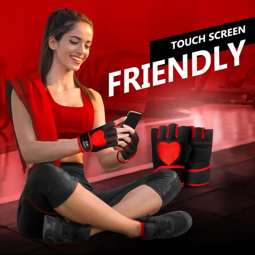 Miniatura 6 de DXM SPORTS Guantes de entrenamiento para mujer con soporte para muñeca, guantes de levantamiento de pesas para gimnasio, ciclismo, entrenamiento