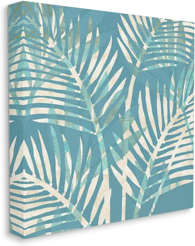 Miniatura 2 de Stupell Industries Flora Kouta - Lienzo abstracto con hojas tropicales Stupell Industries 17 x 17 Inches, Easy to Hang and Sturdy, Made in USA