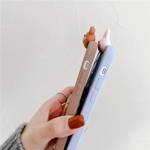 Miniatura 3 de Bonita funda de dibujos animados compatible con Samsung Galaxy S20 FE, funda protectora de goma de silicona suave con personaje de muñeca de Conejo