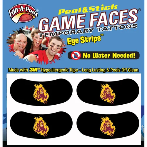 Miniatura 124 de Fan-A-Peel Tatuajes temporales sin agua del estado de Florida, hipoalergénicos, para despegar y pegar, tatuajes temporales impermeables, con Florida
