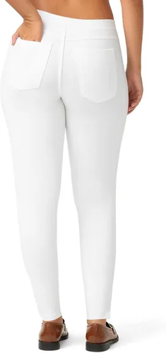 Miniatura 2 de No Nonsense Leggings de mezclilla elásticos con bolsillos para mujer