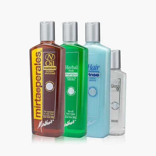 Miniatura 4 de Mirta de Perales Champú de Hierbas para Cabello Normal a Grasa Complejo Hexaplant y proteína de trigo, equilibra el cuero cabelludo, añade brillo
