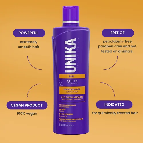 Miniatura 5 de agilise UNIKA - Acondicionador natural para el cabello de Ojon, acondicionador hidratante para mujeres, aceite de coco y derivados de oliva