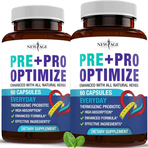 Miniatura 9 de NEW AGE Probióticos Pro Optimize para mujeres, menopausia, salud digestiva, apoyo para hinchazón, sofocos, apoyo articular, sudores nocturnos, salud