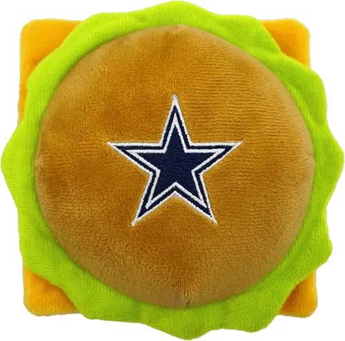 Miniatura 13 de NFL SAN Francisco 49ERS - Juguete chirriante de hamburguesa de queso para perros y gatos, juguete de peluche para perros y gatos con chirriador