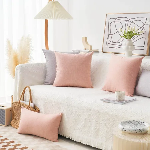 Miniatura 6 de Home Brilliant - Fundas de almohada de lino (2 unidades)