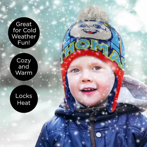 Miniatura 2 de Mattel Conjunto de gorro y manoplas de invierno para bebés y niños, gorro para niños de 2 a 4 años