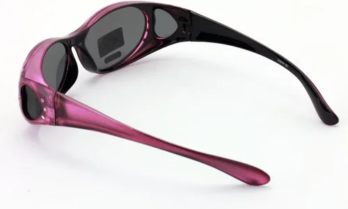 Miniatura 3 de V.W.E. Gafas de sol polarizadas para mujer, con diamantes de imitación, marco rectangular, con forma de corazón, 2.36 pulgadas