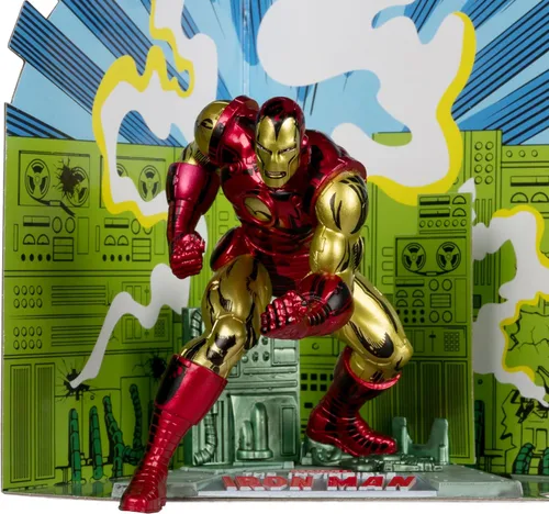 Miniatura 3 de McFarlane Toys - Figura posada a escala 1:10 de Marvel Iron Man con escena (The Invincible Iron Man #126)