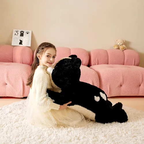 Miniatura 4 de Animal de peluche gigante de gato de felpa suave, juguete grande de 30" de tamaño jumbo, lindo, grande, enorme, esponjoso, gordo, para regalos