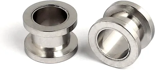 Miniatura 9 de Ruifan kit de 16 expansores de acero quirúrgico, 8 pares, 14 g - 00 g (1.6 mm-10 mm)
