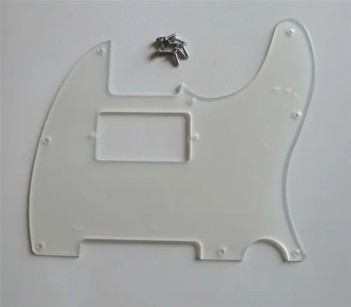 Miniatura 13 de KAISH - Carcasa de 8 agujeros para guitarra Tele Humbucker, golpeador blanco de 3 capas para Telecaster de EE. UU./México