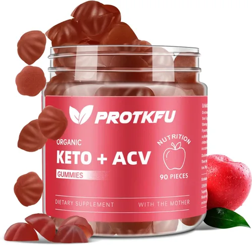 Miniatura 7 de Paquete de 2 gomitas de vinagre de sidra de manzana de ProTKFU, gomitas ACV con la madre, veganas, sin gluten, vitamina B12, B9, el mejor suplemento