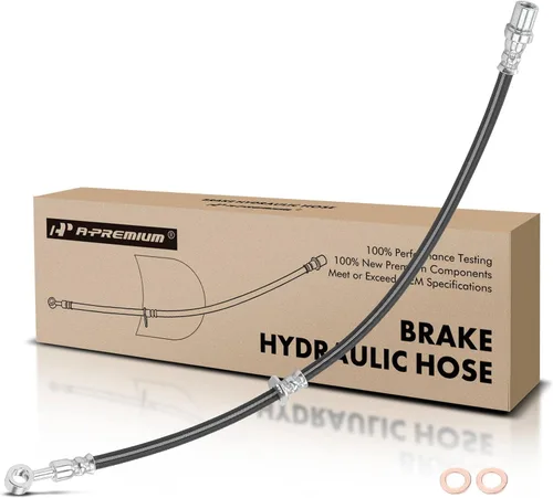 A-Premium Manguera hidráulica de freno delantero compatible con modelos Subaru y Saab seleccionados - Impreza 2002-2016, Legacy 2008-2009, 9-2X