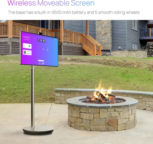 Miniatura 7 de OneScreen Wandr - Monitor de TV inteligente portátil de 32 pulgadas con pantalla táctil LED 4K, sistema operativo Android 13, batería incorporada
