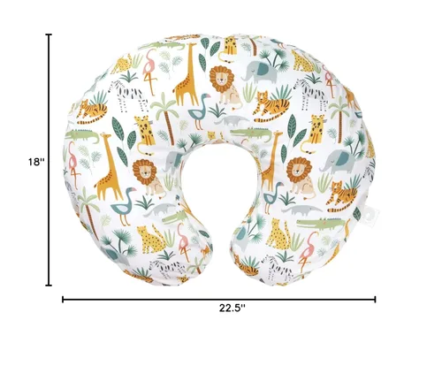 Miniatura 7 de Boppy - Funda de almohada de lactancia, vida silvestre colorida, mezcla de algodón, se adapta al soporte original para lactancia, alimentación