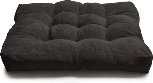 Miniatura 11 de LANITI Cojines de suelo extra grandes de 24 pulgadas para adultos, meditación cuadrada, máxima comodidad, almohadas de gran tamaño para cojín