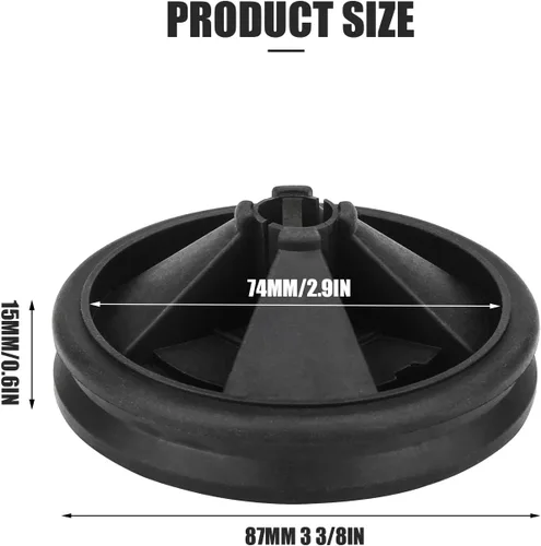 Miniatura 2 de Protectores contra salpicaduras de eliminación de basura, 3 3/8 pulgadas, inserto de drenaje de goma EPDM para InSinkErator Evolution Series 2024