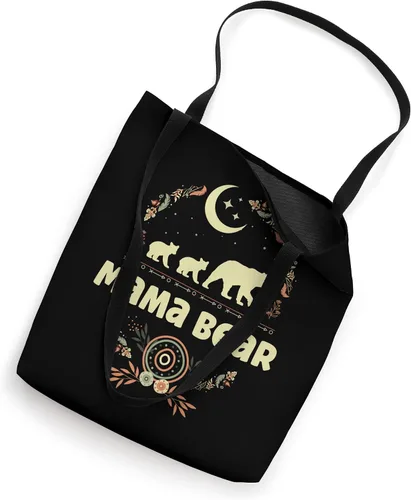 Miniatura 2 de Bolsa de mano con 2 cachorros de oso de bebé, diseño floral bohemio para el día de la madre