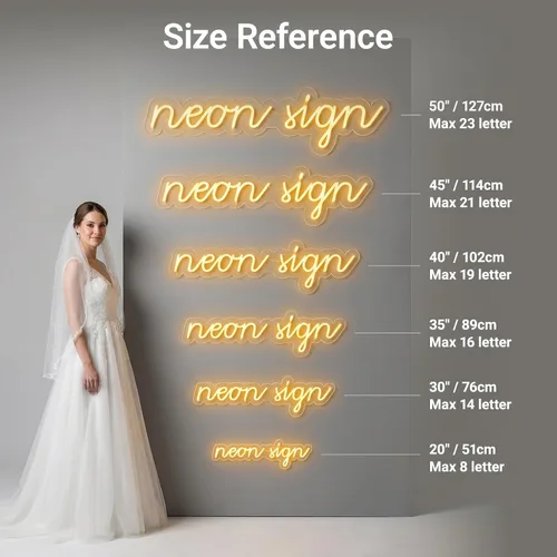 Miniatura 9 de Custom Neon Signs Personalized Neon Name Sign Custom Business Logo Waterproof LED Custom Neon Light Sign for Wedding, Business, Bedroom Wall Decor