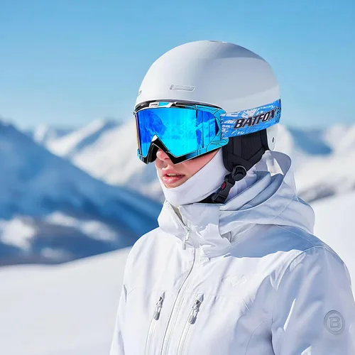 Miniatura 7 de Gafas de esquí antivaho OTG para adultos y niños, gafas de snowboard con 100% protección UV y ajuste antideslizante para esquí