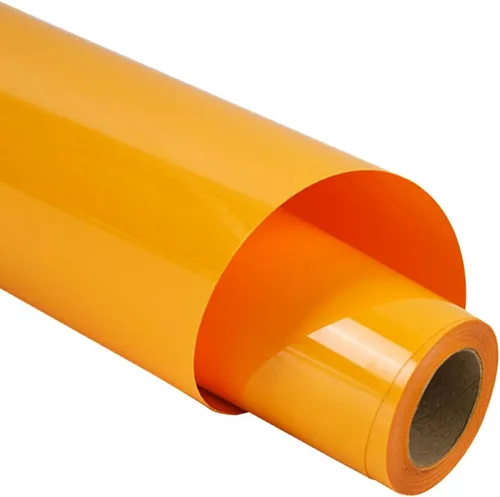Miniatura 14 de Guangyintong Rollos de Vinilo Amarillo de Transferencia de Calor HTV, 12" x 8 pies, Superficie Brillante de Vinilo para Planchar en Camisetas, Fácil