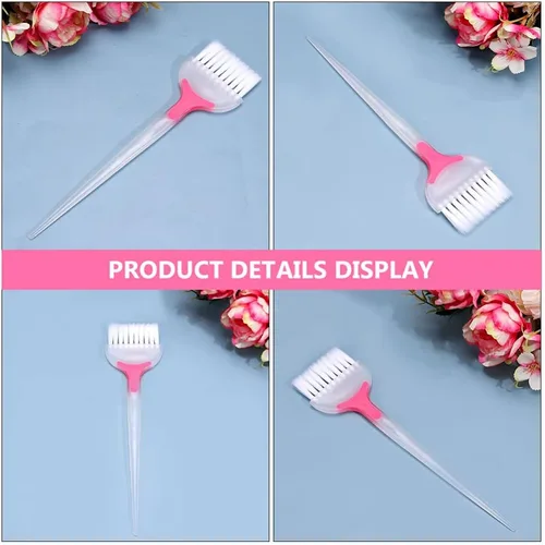 Miniatura 8 de Beaupretty Cepillo de tinte para el cabello de 8.85 pulgadas, cepillo de cerdas suaves para coloración del cabello para salón y uso doméstico, peine