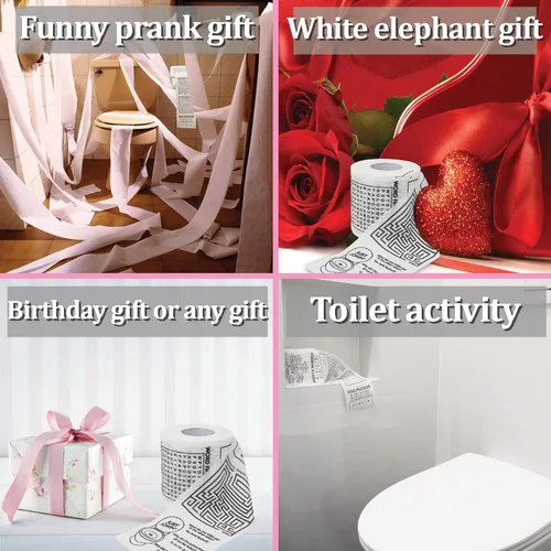 Miniatura 3 de Rollo de Papel Higiénico Novedoso - Rollo de Papel de Baño - Papel Higiénico Divertido - Regalos de Broma Regalos Novedosos Divertidos