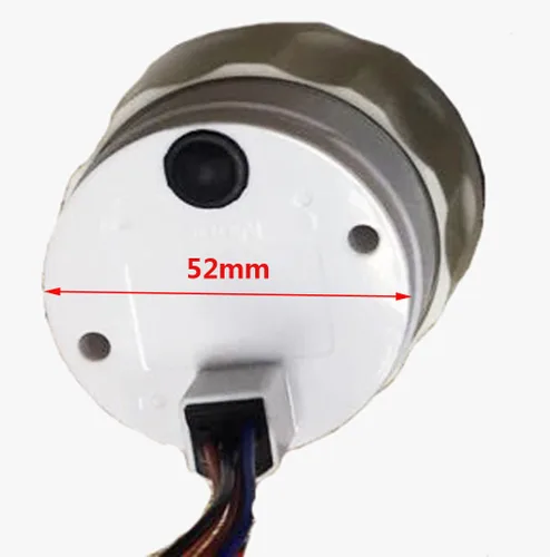 Miniatura 2 de SAMDO 7 Luz Trasera Universal Voltímetros de 52mm Medidores de Voltaje 8-16V para Barco, Yate, Auto, Motor Home, Camión