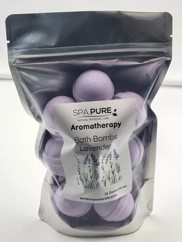 Bombas de baño de aceite esencial, fabricadas en Estados Unidos con leche de coco y manteca de karité, para un lujoso baño de spa en casa (12