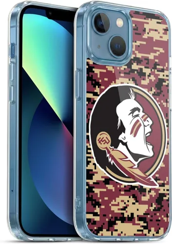 Miniatura 210 de Head Case Designs Funda de gel suave FSU Seminoles de la Universidad Estatal de Florida con licencia oficial compatible con Apple iPhone 13 Pro Max