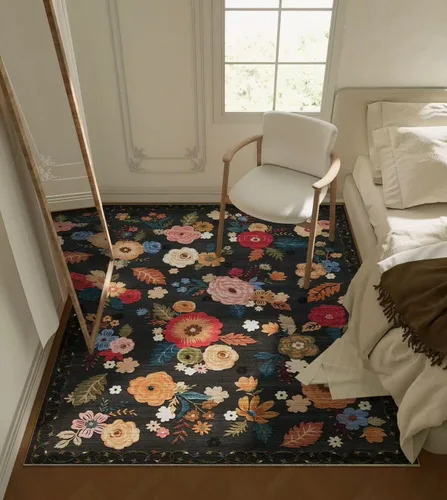 Miniatura 13 de Alfombra de pasillo lavable antideslizante: alfombra de cocina de 2 x 6 pies, resistente a las manchas, con parte trasera de goma, alfombra suave