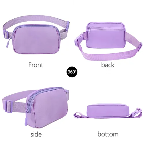 Miniatura 181 de Riñonera cruzada para mujeres y hombres, bolsa para cinturón para senderismo con correa ajustable, riñonera para correr, entrenamiento, deportes