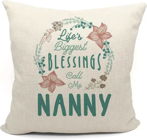 Miniatura 3 de Mancheng-zi Regalos de niñera, regalos para fundas de almohada de 18 x 18 pulgadas, regalos de niñera de nietos, regalo para niñera, regalos