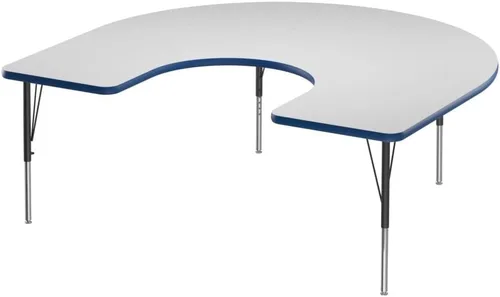 Miniatura 59 de Correll - Mesa rectangular de 24 x 36 pulgadas, mesa de actividades superior de borrado en seco, altura ajustable (19 a 29), laminado de alta