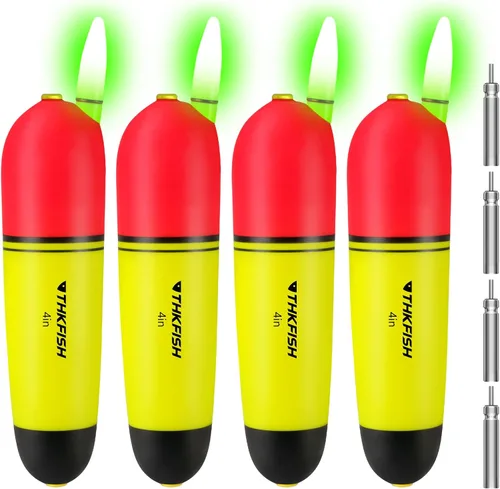 THKFISH Bobbers de espuma EVA, para pesca nocturna, corchos deslizantes para pesca, bagre, variedad de agua dulce, 4 pulgadas, 6 pulgadas, 7