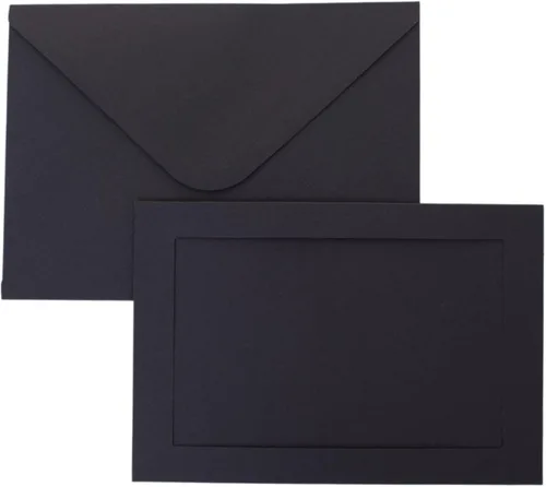 Miniatura 9 de 100 unidades de tarjetas con marco de fotos y sobres de 4x6 pulgadas, tarjetas de papel con notas, tarjetero de fotos para decoraciones de Navidad