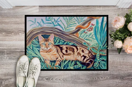 Miniatura 2 de Caroline's Treasures 7139MAT - Tapete Maine Coon para puerta delantera, 18 x 27 pulgadas, para interiores y exteriores, para entrada