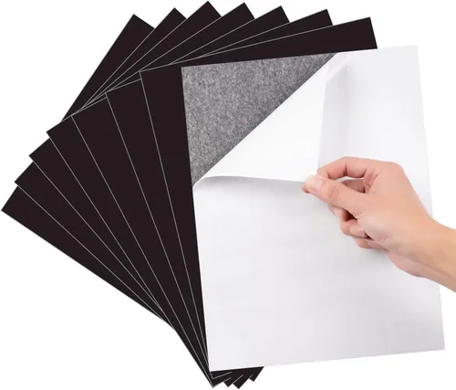 Hojas magnéticas adhesivas para tamaño carta de 8.5 x 11 pulgadas (paquete de 8), hojas magnéticas con adhesivo autoadhesivo para el hogar,