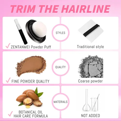 Miniatura 3 de Polvo de retoque de raíz para mujeres y hombres, cobertura de cabello gris, polvo de sombra de línea capilar resistente al sudor y al viento