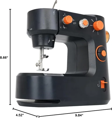 Miniatura 7 de Máquinas de coser pequeñas, máquina de coser portátil para principiantes con 12 puntadas integradas y costura inversa, máquina de reparación