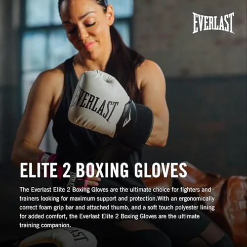 Miniatura 2 de Everlast Guantes de boxeo Elite 2 Blanco/Negro