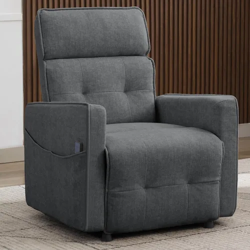 Miniatura 11 de Korser Silla reclinable eléctrica para adultos, sillas reclinables eléctricas para sala de estar, cómodas sillas reclinables de cachemira con ajuste