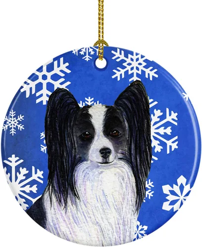 Miniatura 179 de Caroline's Treasures Cavalier Spaniel - Adorno de cerámica para colgar en el árbol de Navidad, para el hogar, Navidad, fiestas, regalo, 3 pulgadas