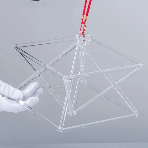 Miniatura 5 de Pirámide cantante de cristal de cuarzo transparente, excelente sonido para meditación curativa, para oración de meditación de sanación de sonido