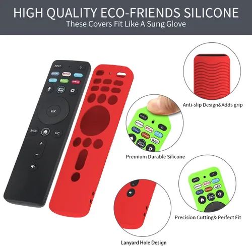 Miniatura 3 de [Paquete de 2] Funda protectora para control remoto VIZIO XRT260 Smart TV 2021, WQNIDE Vizio Xrt260 V-Series 4K, funda de silicona antideslizante a