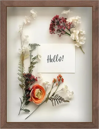 Miniatura 74 de FrameWorks Marco de Caja de Sombra de Madera Negra de 8" x 8" – Vitrina con Parte Trasera de Fieltro Suave, Caja de Memoria con Vidrio Templado