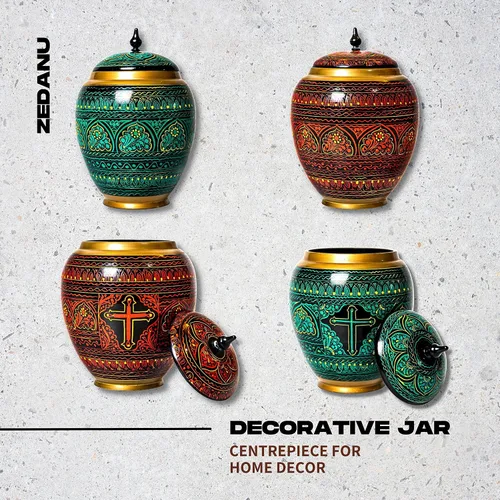 Miniatura 8 de Tarro de madera con tapa, tarro decorativo, tarro de madera hecho a mano, tarro decorativo para decoración del hogar, hermoso centro de mesa